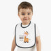 Baby Contrast Trim Jersey Bib