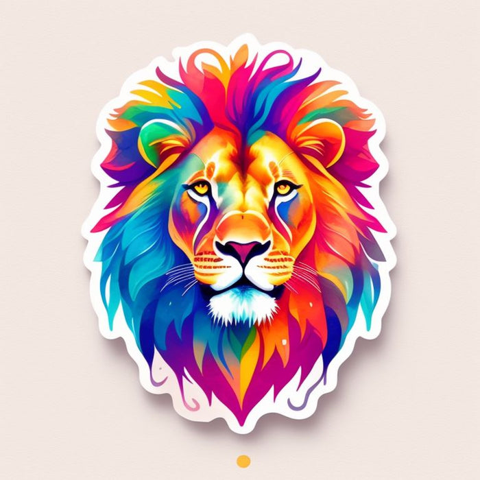 Stickers 1 piece lion lovers for laptop, books, or wherever you want to use it on, just let your imagination to fly