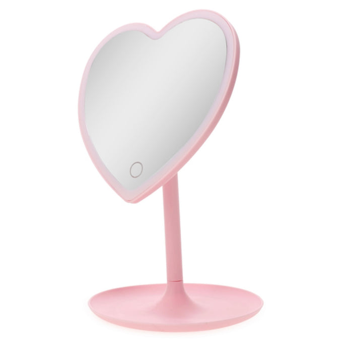 Heart-Shaped LED Vanity Mirror 13.5in