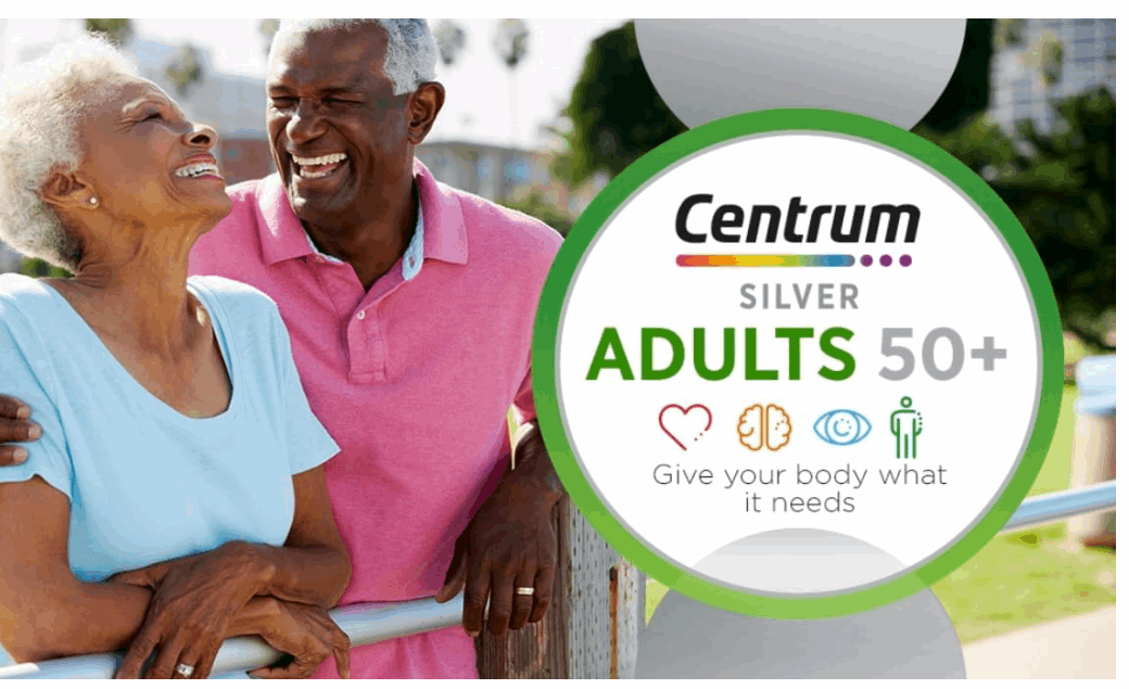 Centrum Silver Adults 50+ Multivitamin 325 Tablets + Exclusive Sticker, Higher Level of Vitamin C & Zinc