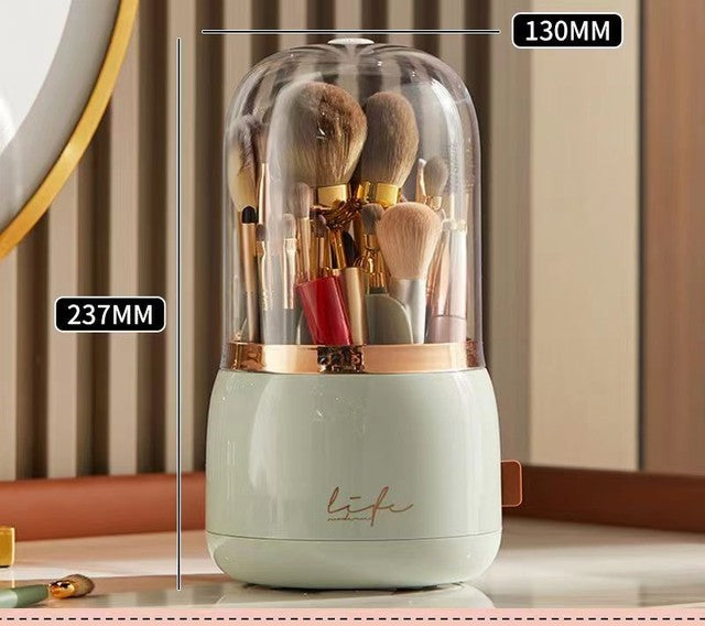 Rotating Makeup Brush Storage