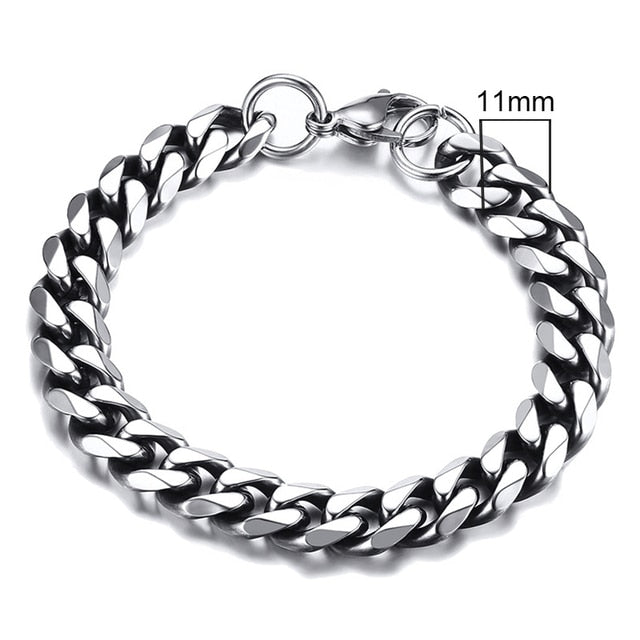 Vnox Men's Chunky Curb Chain Bracelet