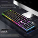 Silver carving K500 game wired keyboard color matching luminous manipulator feel desktop computer accessories