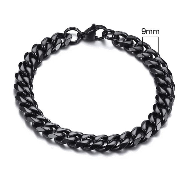 Vnox Men's Chunky Curb Chain Bracelet