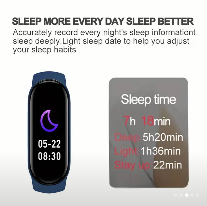 Nuevo Smartband Fitness pulsera inteligente Frecuencia Cardíaca medición de la presión arterial reloj inteligente impermeable hombres mujeres 