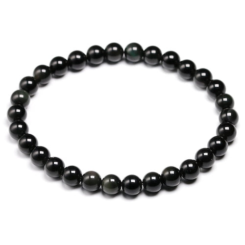 Pulsera de obsidiana de colores naturales