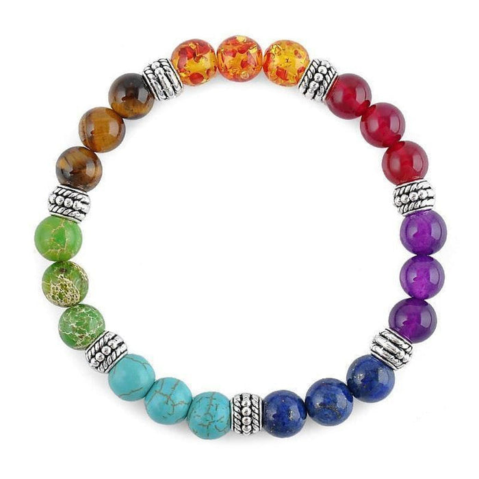 Alinéate Pulsera de Cristales Curativos de 7 Chakras