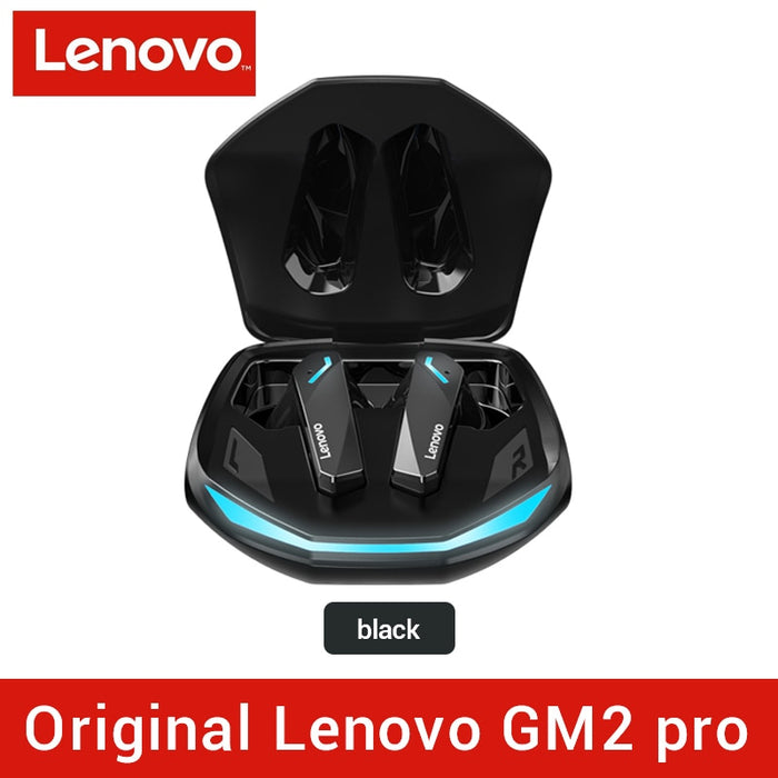 Lenovo GM2 PRO, nuevos auriculares Bluetooth 5,3, auriculares deportivos para correr, auriculares intrauditivos inalámbricos auténticos para juegos, auriculares de música de modo Dual de baja latencia