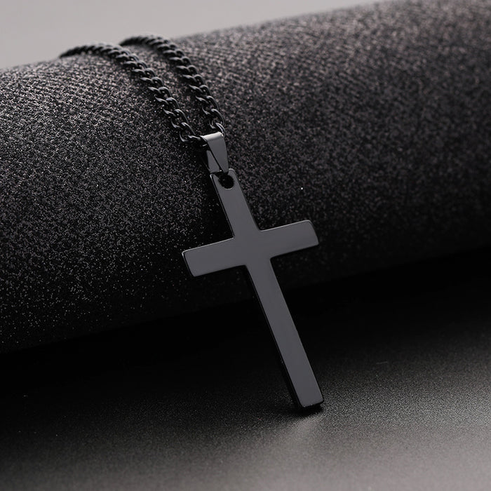 Stainless Steel Cross Men's Necklace