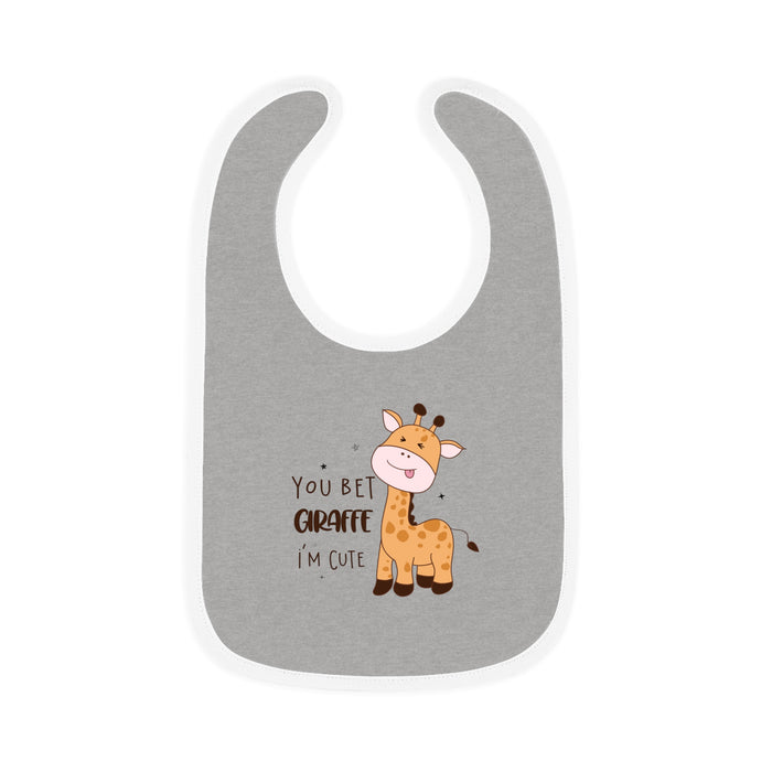 Baby Contrast Trim Jersey Bib