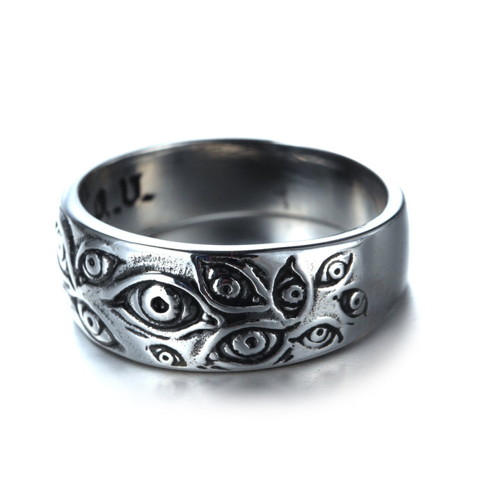 Men's Retro Motorcycle Party Goth Punk Devil's Eye Ring